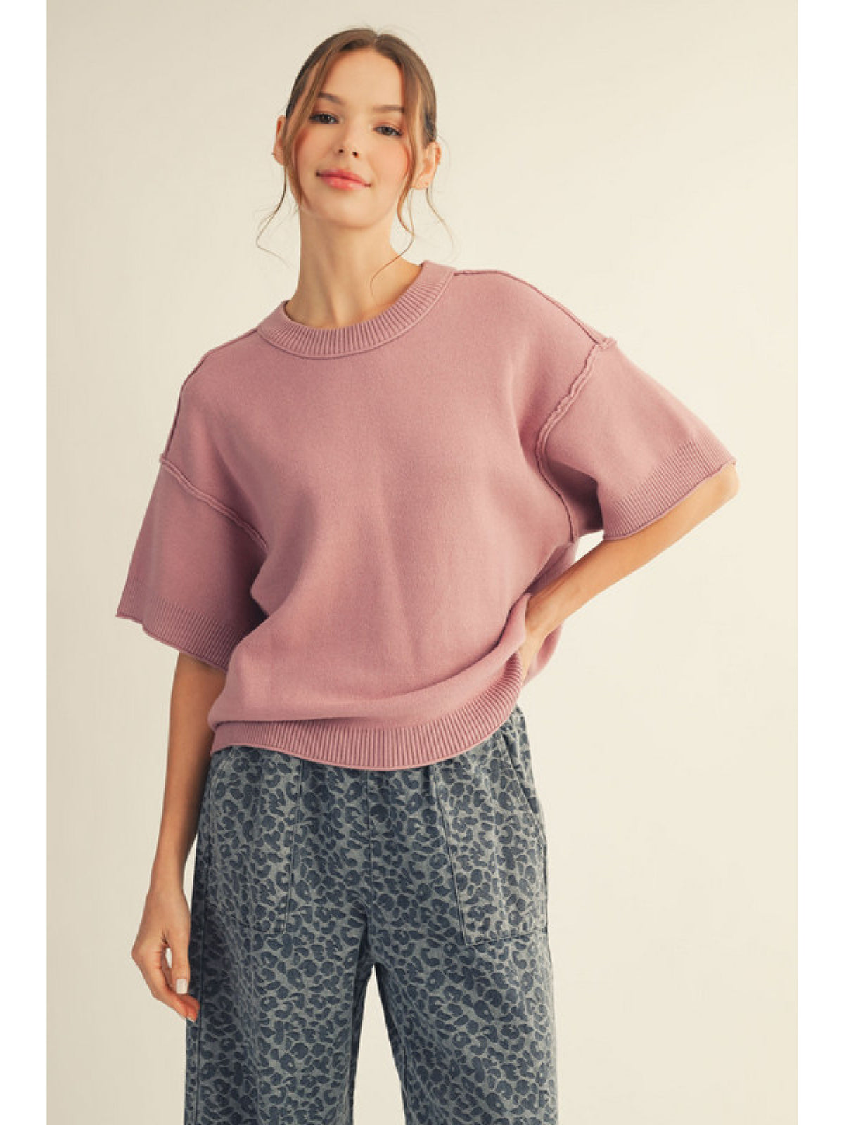 The Attic Boutique Camille Mauve Top  - The Attic Boutique