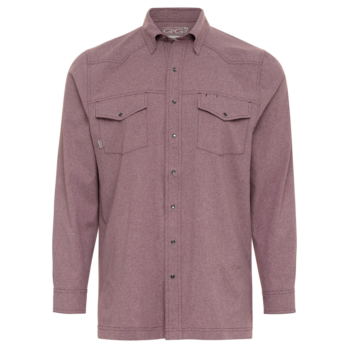 GameGuard Maroon Pearl Snap Long Sleeve Gameguard - The Attic Boutique