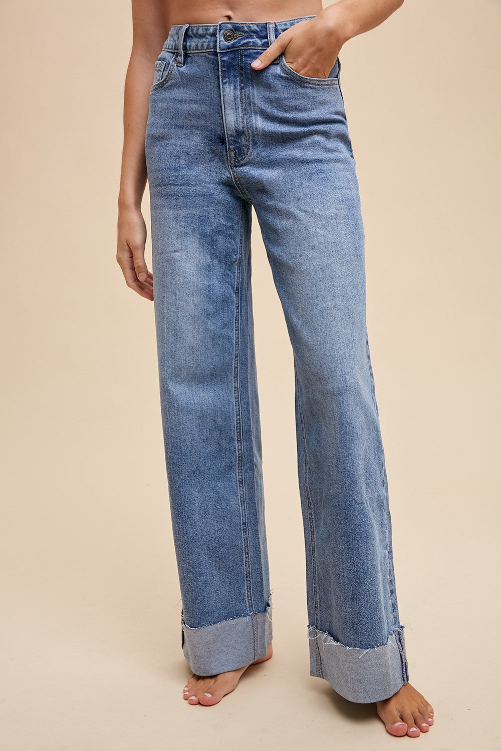 The Attic Boutique 90s Straight Jeans  - The Attic Boutique