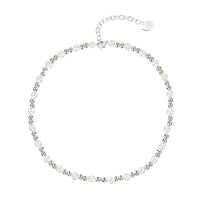 Natalie Wood Designs Adorned Pearl Mini Beaded Necklace in Silver  - The Attic Boutique