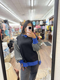 Very J Ivy Casual Stripe Top  - The Attic Boutique
