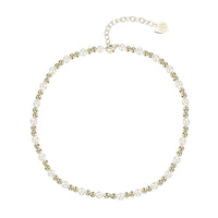 Natalie Wood Designs Adorned Pearl Mini Beaded Necklace in Gold  - The Attic Boutique