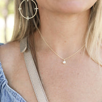 Natalie Wood Designs Shine Bright Mini Pearl Necklace in Gold  - The Attic Boutique