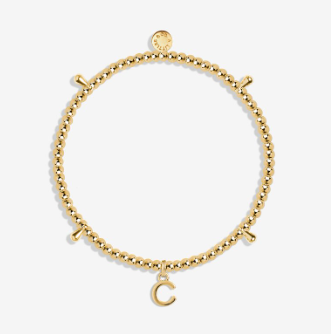 Katie Loxton Gold Initial Bracelet Jewelry - The Attic Boutique
