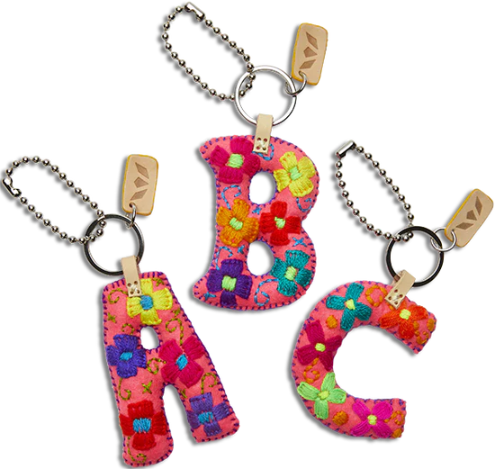 Consuela Charm, Pink Felt Letter Charm - The Attic Boutique