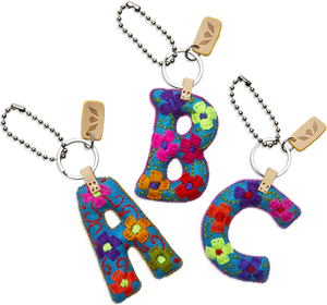 Consuela Charm, Turquoise Felt Letter Charm - The Attic Boutique