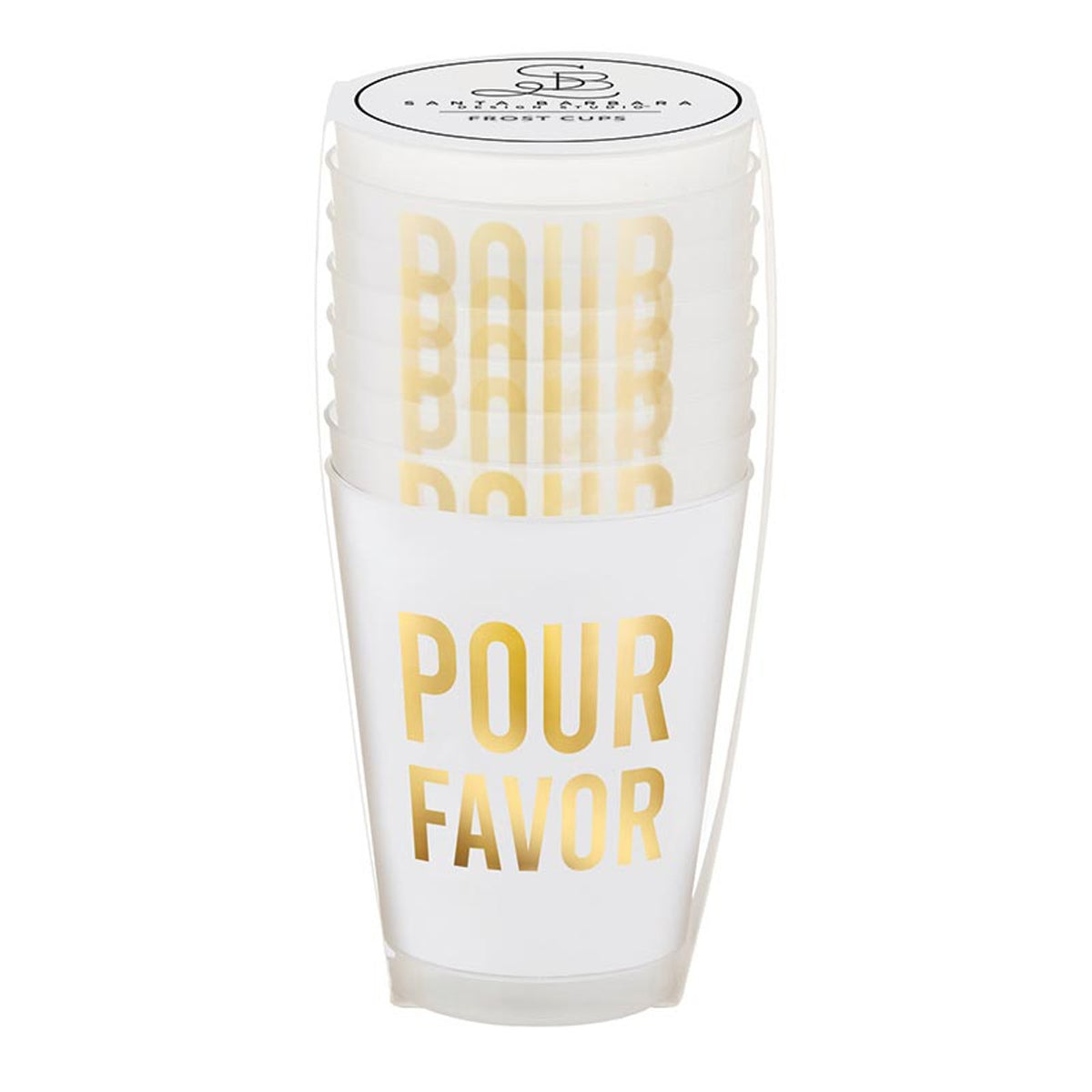 The Attic Boutique Pour Favor Frosty Cups- Set of 6  - The Attic Boutique