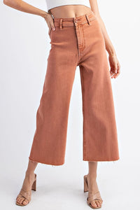 ee:some Salmon Straight Leg Pants  - The Attic Boutique