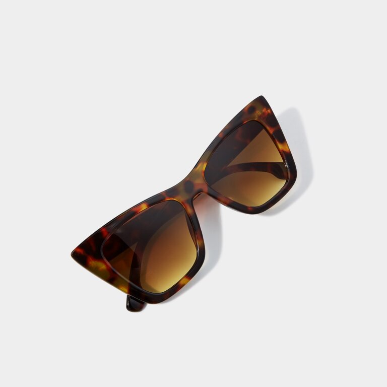 Porto Sunglasses in Brown Tortoiseshell – The Attic Boutique display picture 2