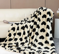 Prickley Pear TX Cozy Heart Blanket  - The Attic Boutique