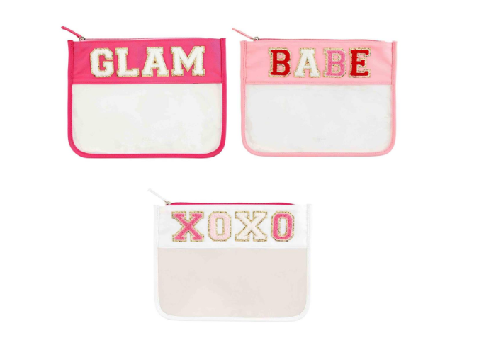 Mud Pie Clear Pouch Cases Handbags, Wallets & Cases - The Attic Boutique