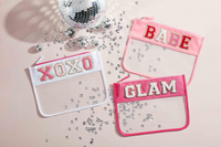 Mud Pie Clear Pouch Cases Handbags, Wallets & Cases - The Attic Boutique