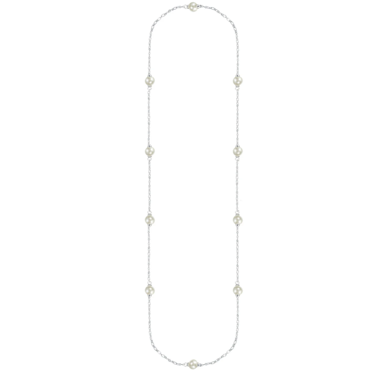 Natalie Wood Design Adorned Pearl Station Necklace  - The Attic Boutique