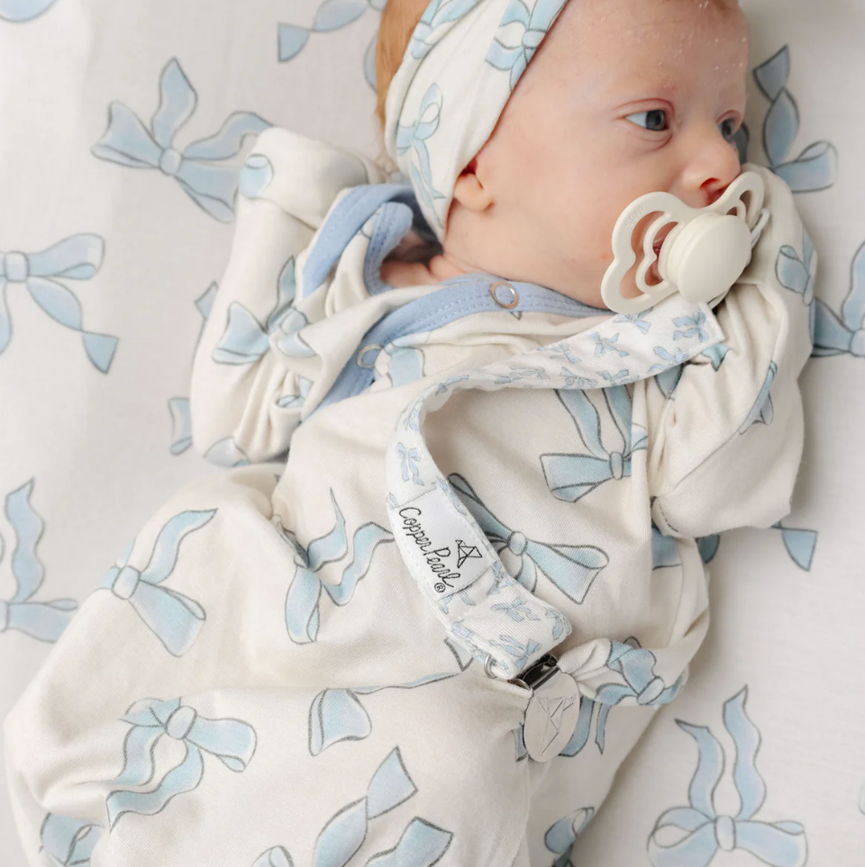 Copper Pearl Gemma In Tan Binky Clips  - The Attic Boutique