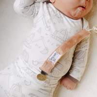 Copper Pearl Gage Binky Clips  - The Attic Boutique