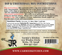 Carmie's Kitchen JR's Ranch Dip mix  - The Attic Boutique