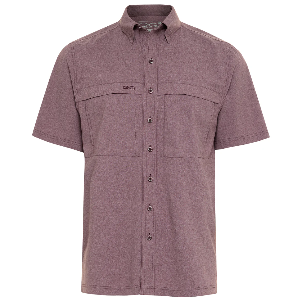 GameGuard Maroon MicroTek Shirt | Short Sleeve Shirt - The Attic Boutique