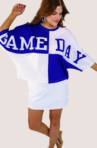 Jess Lea Beauty Gameday Block Top  - The Attic Boutique