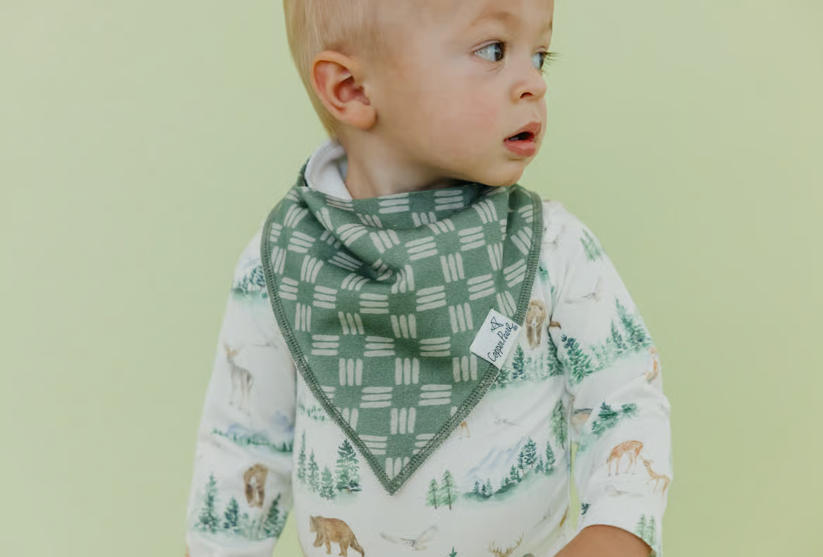 Copper Pearl Grayson Bandana Bib Set (4-Pack)  - The Attic Boutique