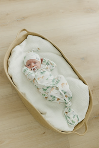 Copper Pearl Grayson Newborn Knotted Gown  - The Attic Boutique