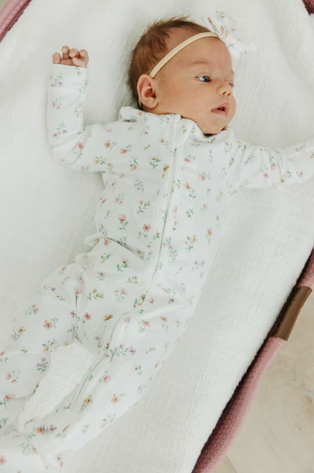 Copper Pearl Eloise Zip-up Footie  - The Attic Boutique