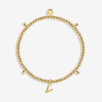 Katie Loxton Gold Initial Bracelet Jewelry - The Attic Boutique