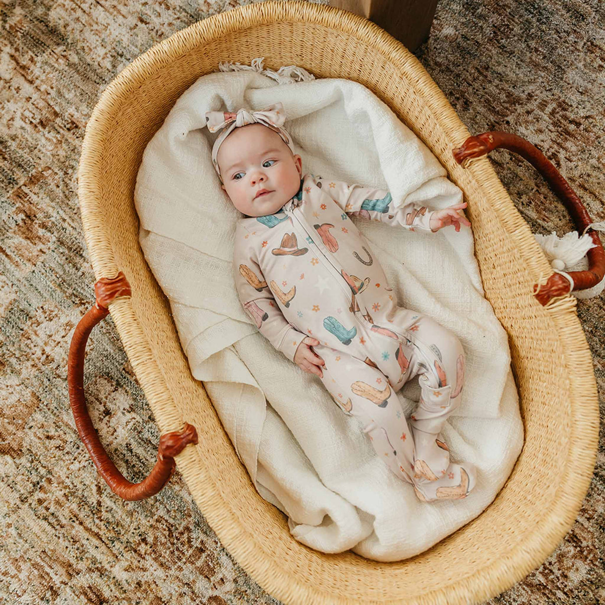 Copper Pearl Cheyenne Zip-Up Footie Pajama  - The Attic Boutique