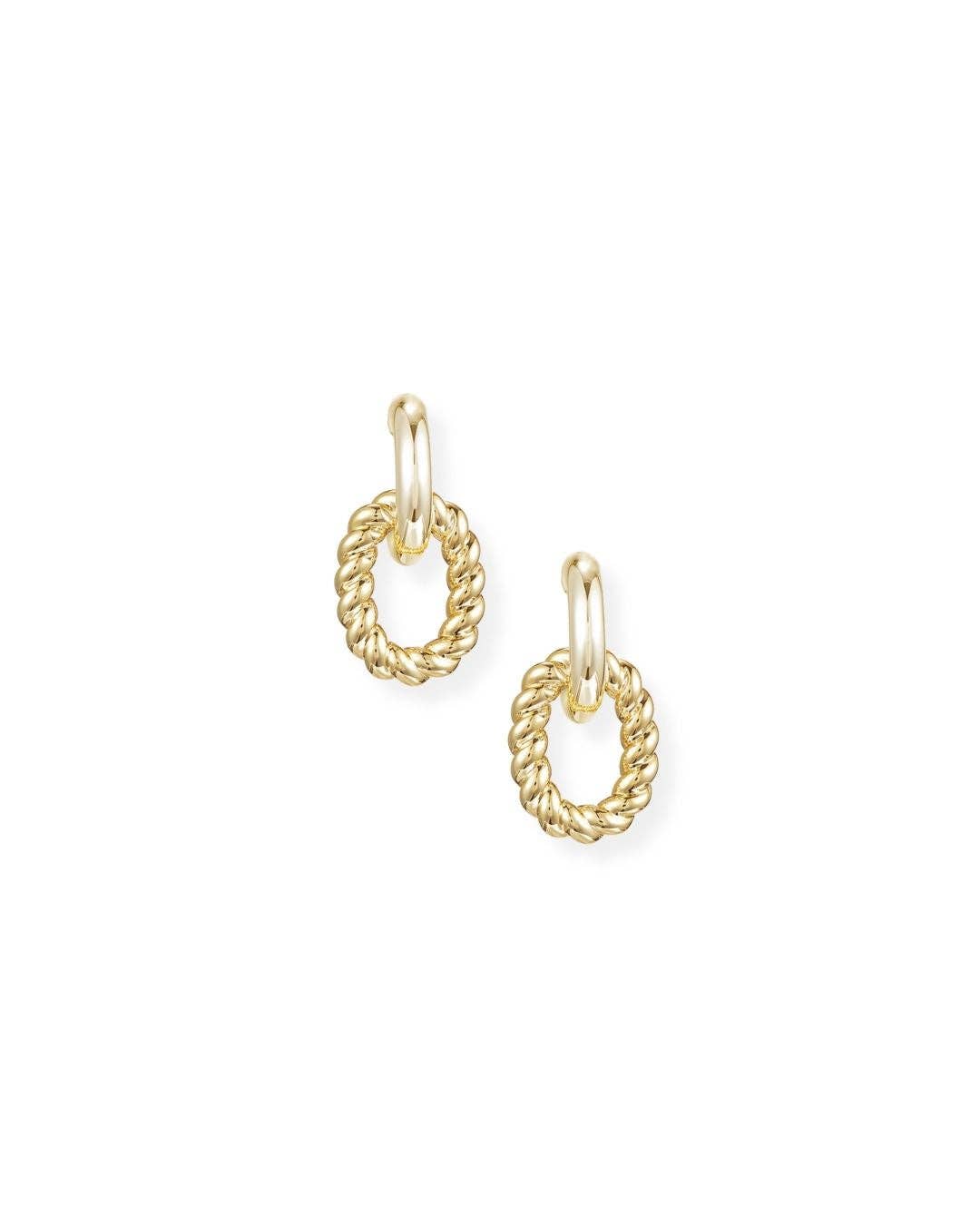 Natalie Wood Designs Legacy Link Earrings in Gold  - The Attic Boutique
