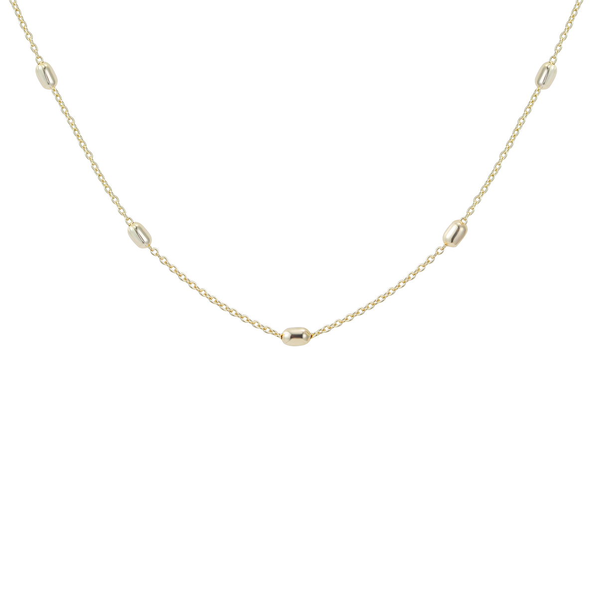 Natalie Wood Designs Everyday Beaded Layering Necklace in Gold  - The Attic Boutique