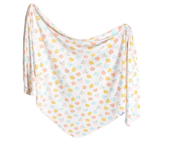 Copper Pearl Daisey Swaddle Blanket  - The Attic Boutique