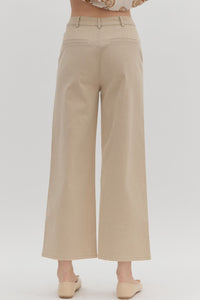 Entro Stone Wide Leg Pants  - The Attic Boutique