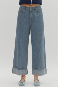 The Attic Boutique Denim Mid-Rise Pants  - The Attic Boutique