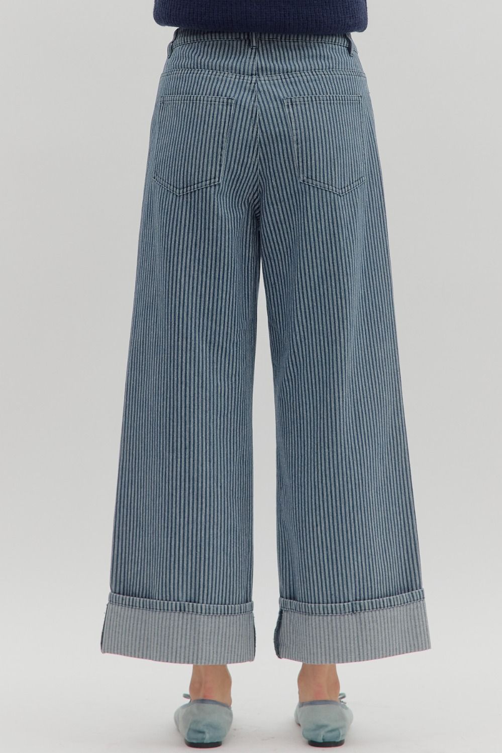 The Attic Boutique Denim Mid-Rise Pants  - The Attic Boutique