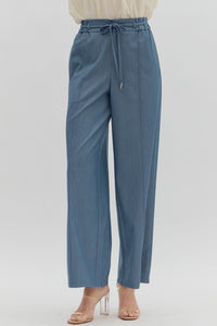 The Attic Boutique Denim Straight Leg Pant  - The Attic Boutique