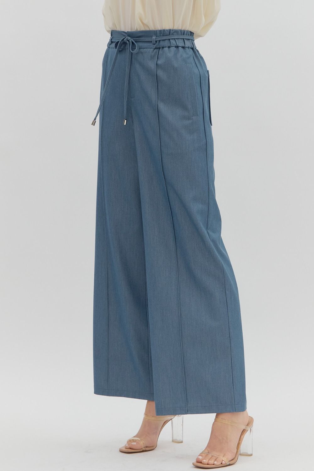 The Attic Boutique Denim Straight Leg Pant  - The Attic Boutique