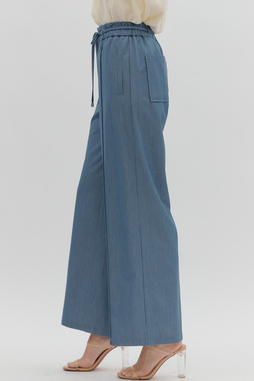 The Attic Boutique Denim Straight Leg Pant  - The Attic Boutique