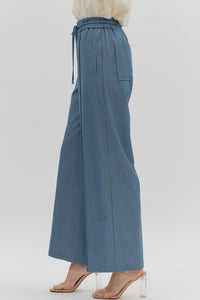 The Attic Boutique Denim Straight Leg Pant  - The Attic Boutique