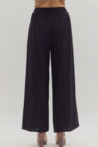 Entro Flora Black Pants  - The Attic Boutique