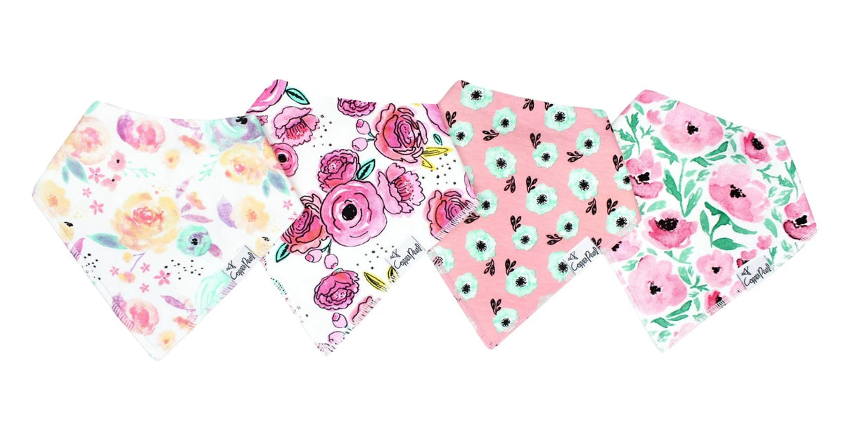 Copper Pearl Bloom Baby Bandana Bib Set Baby - The Attic Boutique