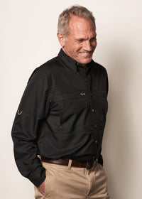 Caviar Microfiber Button Down Long Sleeve - the-attic-boutique-and-gift