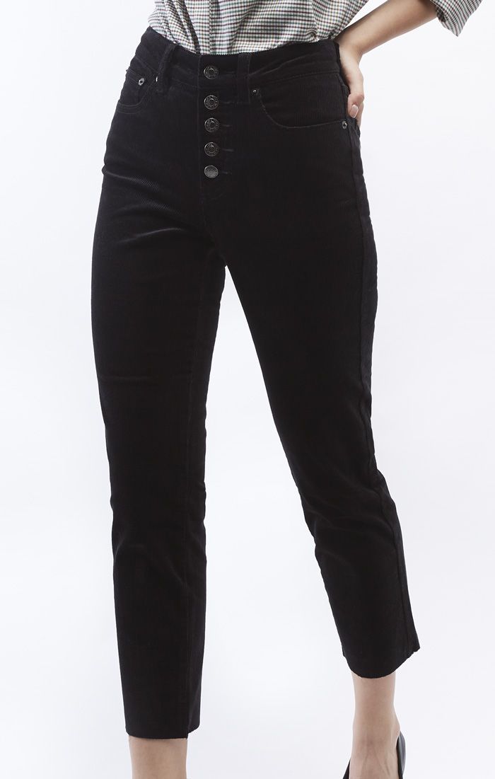High Rise Black Corduroy Pants – The Attic Boutique