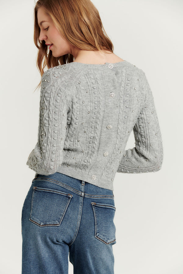 Another Love Carlotta Grey Sweater Sweater - The Attic Boutique