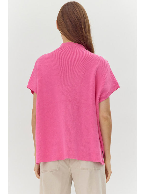 Jodifl Bubble Gum Mock Sweater  - The Attic Boutique