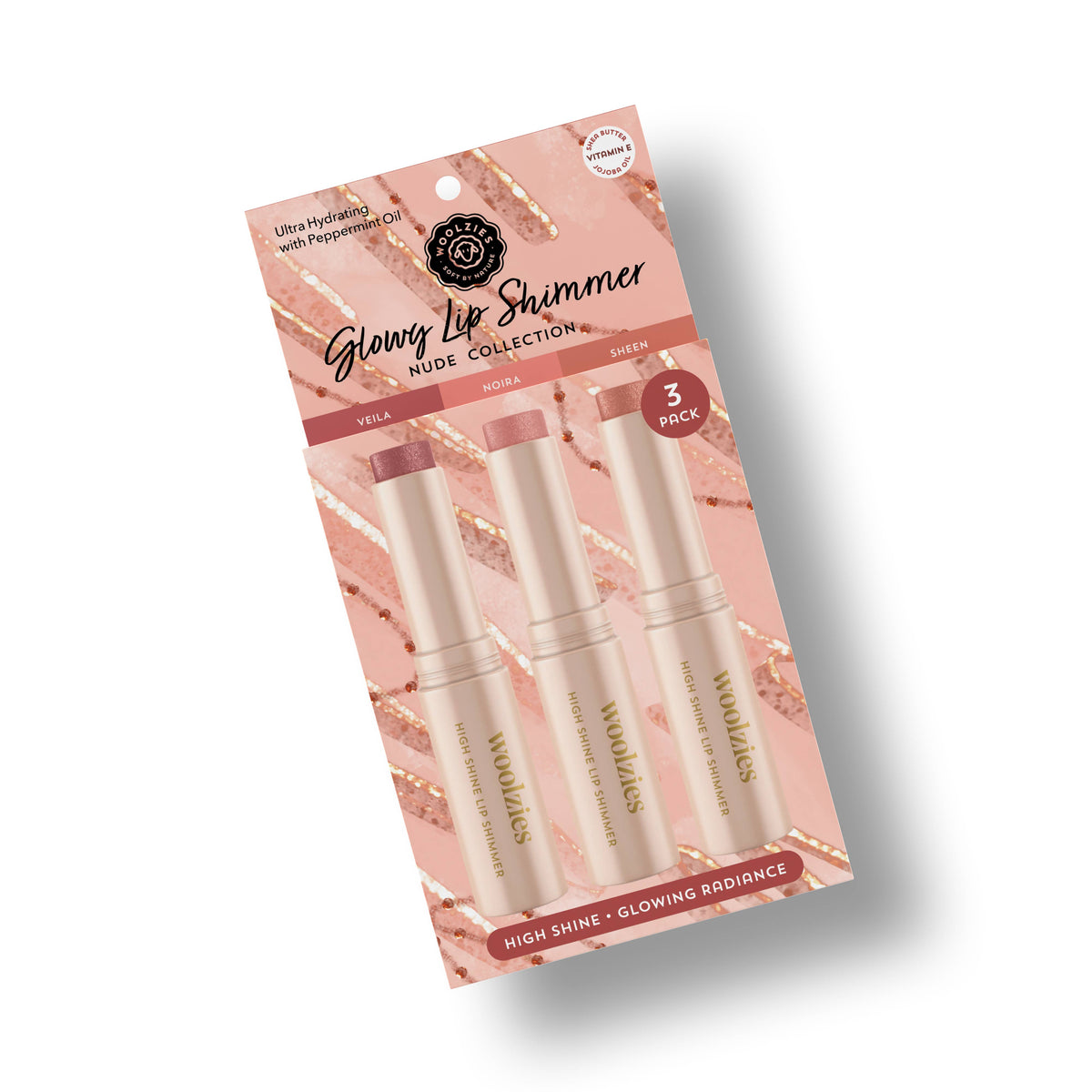 Woolzies Nude Lip Shimmer Trio  - The Attic Boutique