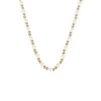 Natalie Wood Designs Adorned Pearl Mini Beaded Necklace in Gold  - The Attic Boutique