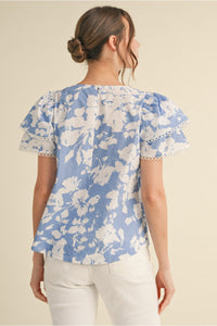 Jodifl Baby Doll Floral Top  - The Attic Boutique