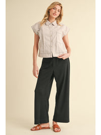 Jodifl Black Wide Leg Pants  - The Attic Boutique