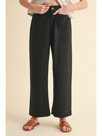 Jodifl Black Wide Leg Pants  - The Attic Boutique