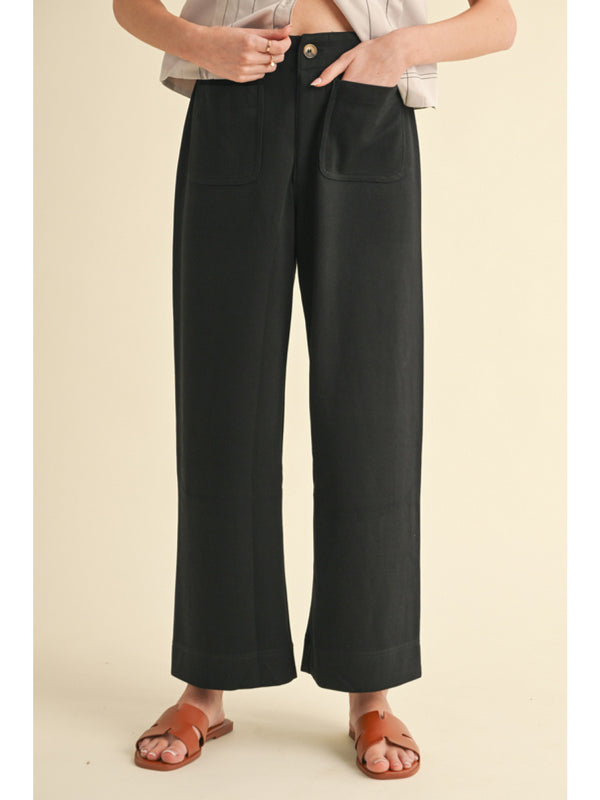 Jodifl Black Wide Leg Pants  - The Attic Boutique