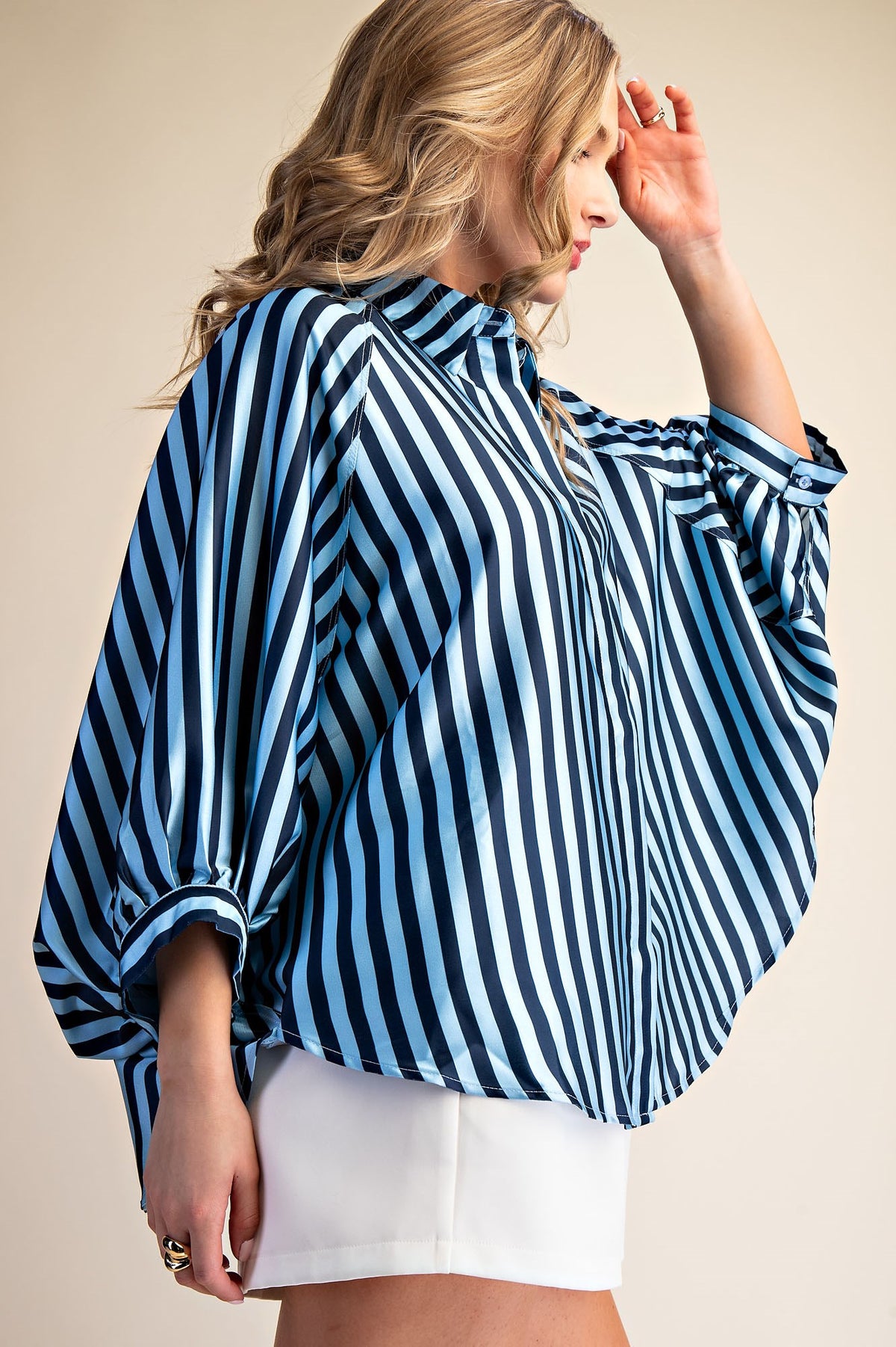 The Attic Boutique Josie Navy Stripe Top  - The Attic Boutique